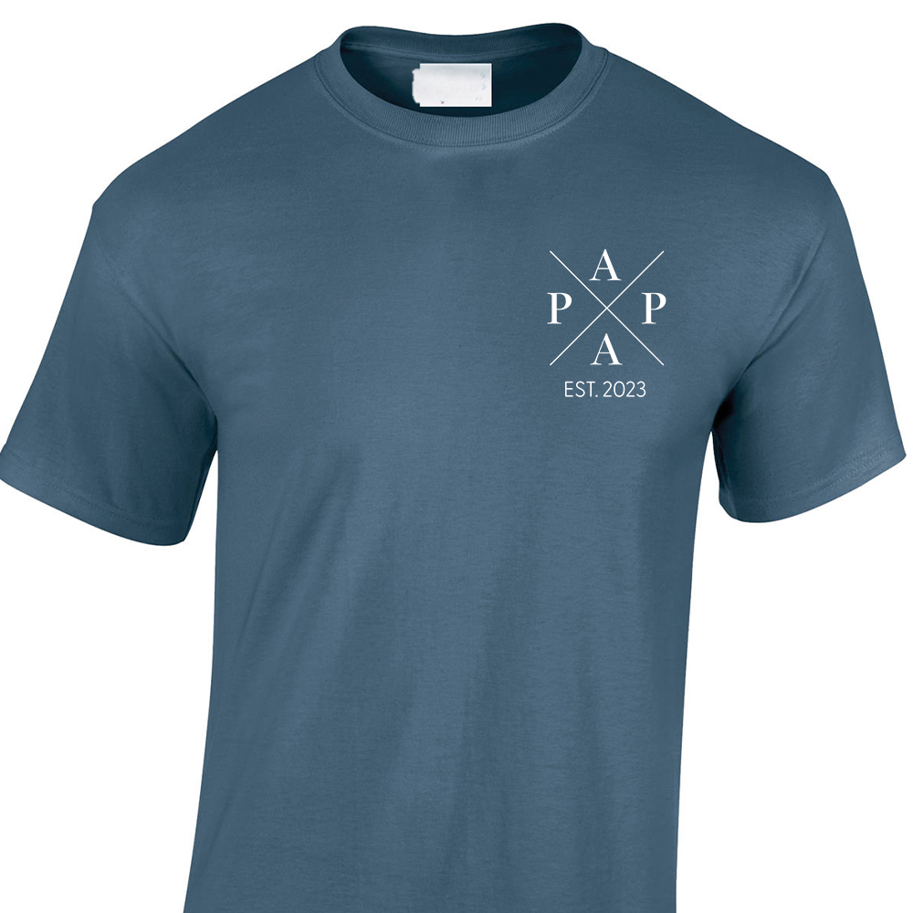 t-shirt kruis (papa indigo blue