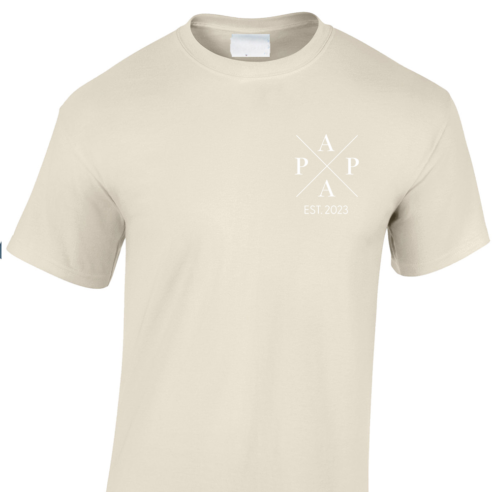 t-shirt kruis papa natural