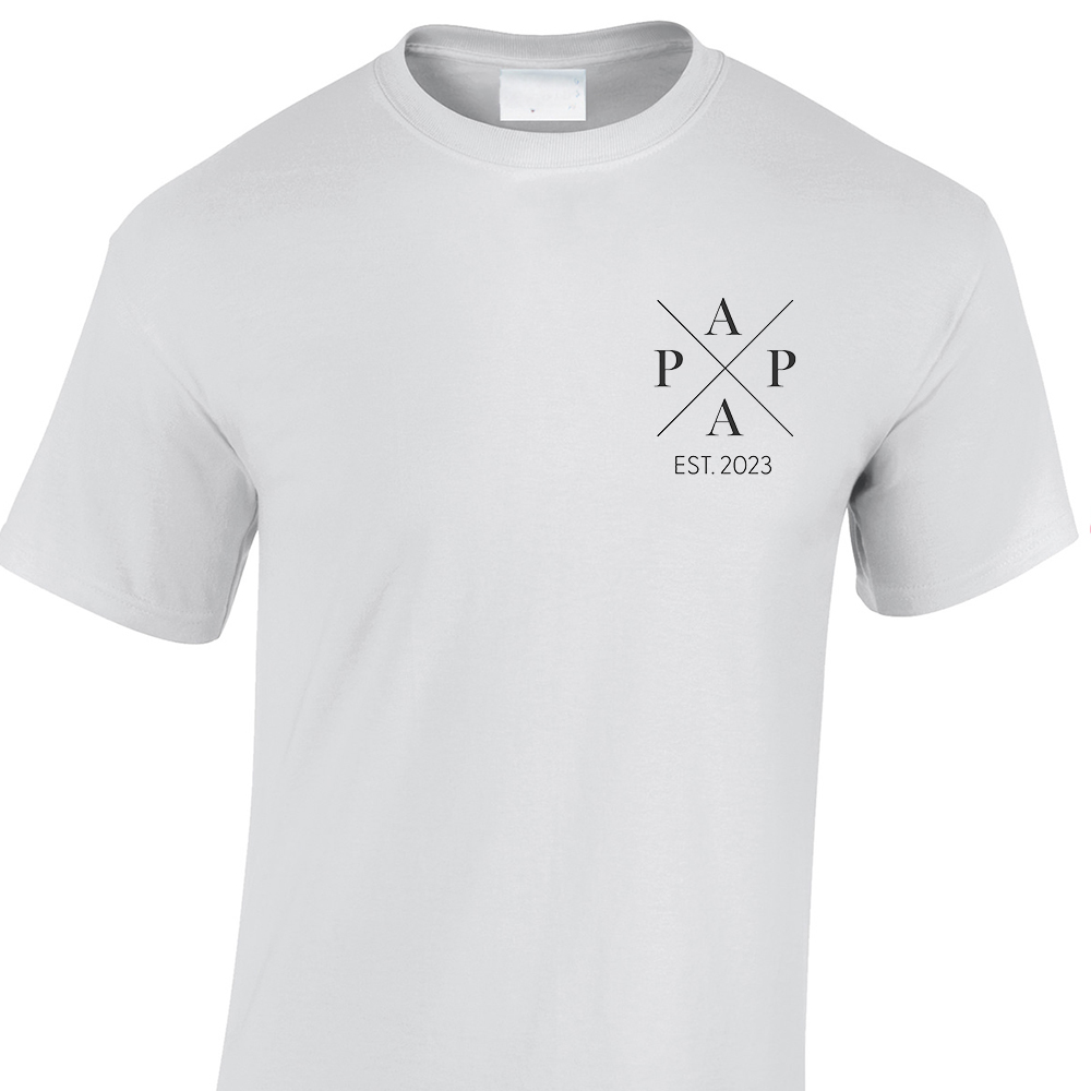 t-shirt kruis (papa wit