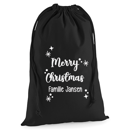 Kerst Cadeauzak XL - Zwart