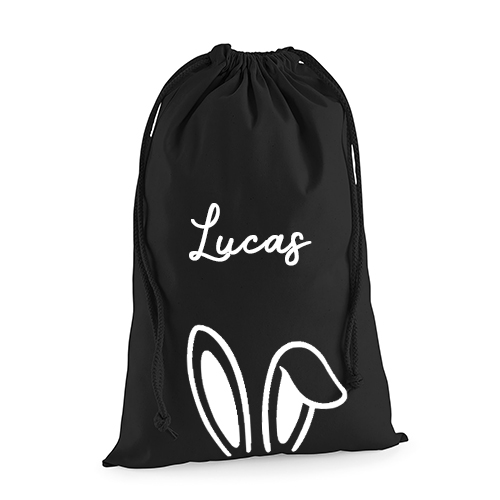 Zakje met oren zwart