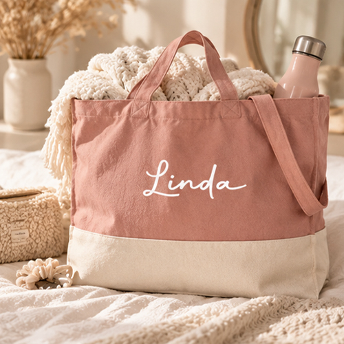 Canvas Shopper Duo - bedrukken - diverse kleuren