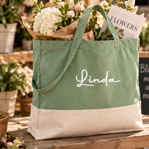 Canvas Shopper Duo - bedrukken - diverse kleuren