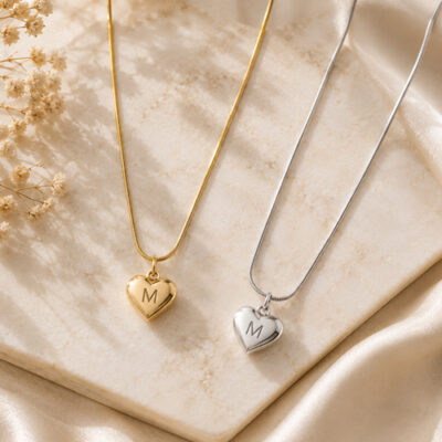 Ketting met hartje - graveren - diverse soorten