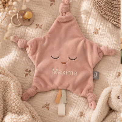 Speendoekje Little Star met naam - borduren - diverse kleuren