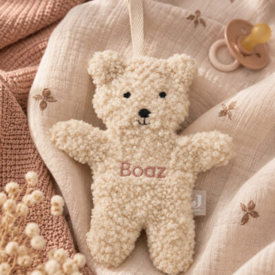 Speendoekje Teddy Bear met naam-borduren-diverse kleuren